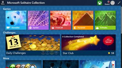 Microsoft Solitaire Collection - Screenshot - Game Select Image