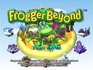 Frogger Beyond - Screenshot - Game Title Image