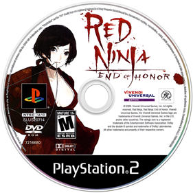 Red Ninja: End of Honor - Disc Image