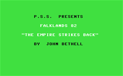 Falklands 82 - Screenshot - Game Title Image