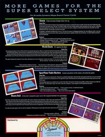 World Darts - Advertisement Flyer - Front Image