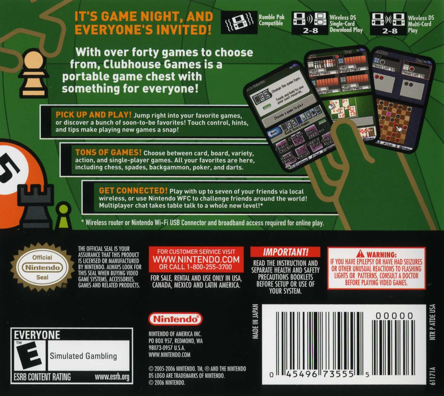 HonestGamers - Clubhouse Games Express: Card Classics (DS)