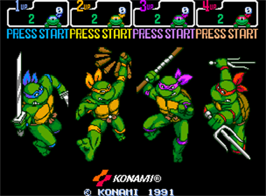 Teenage Mutant Ninja Turtles: Turtles in Time - Screenshot - Game Select Image