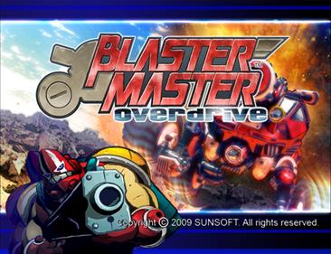 Blaster Master: Overdrive - Screenshot - Game Title Image