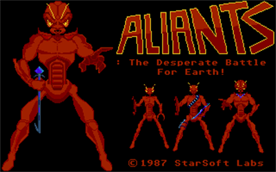 Aliants: The Desperate Battle for Earth! - Screenshot - Game Title Image