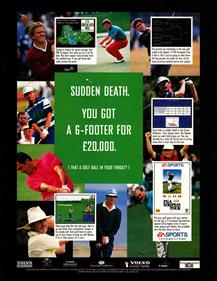 PGA European Tour - Advertisement Flyer - Front Image