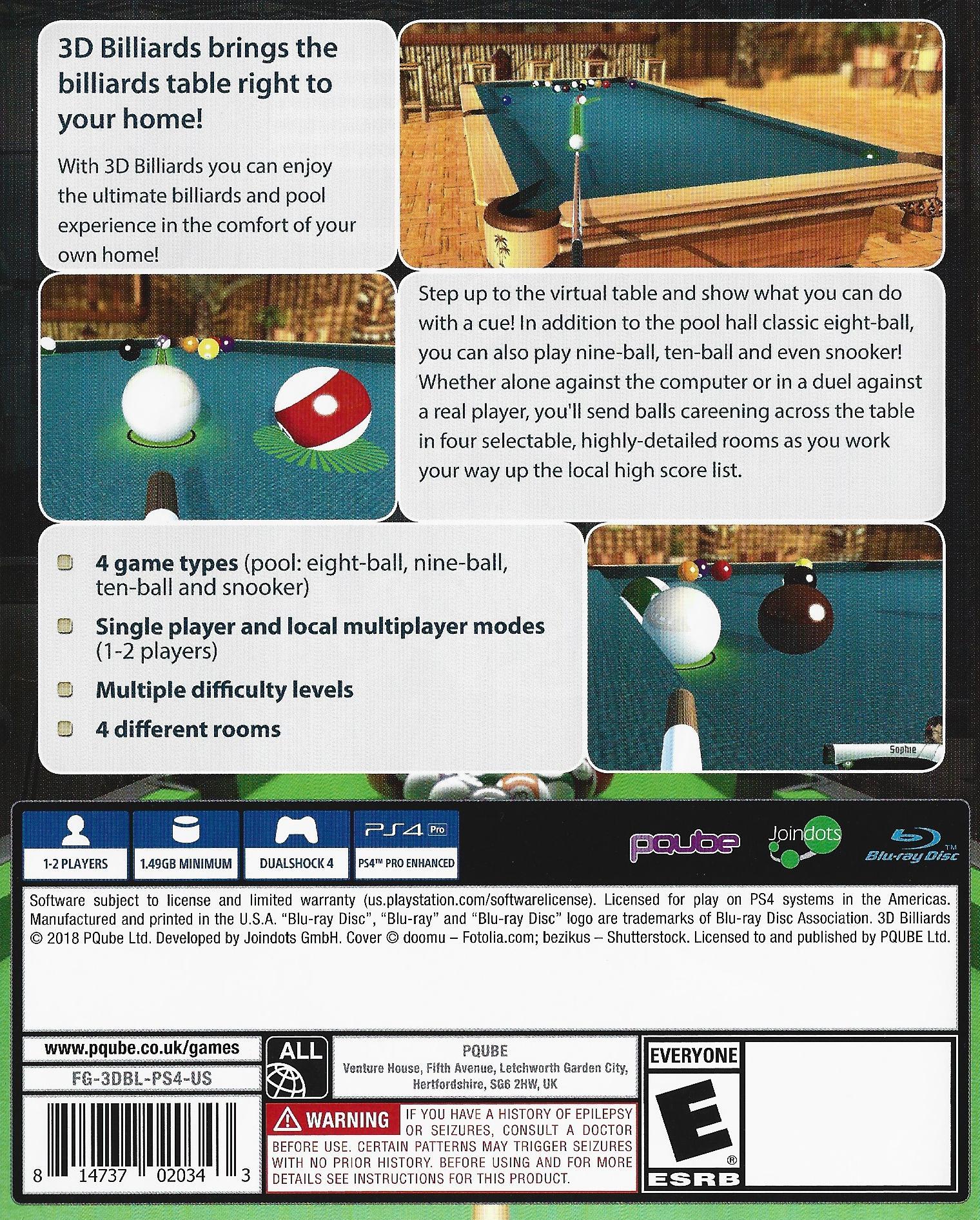 3D Billiards: Billiards & Snooker Images - LaunchBox Games Database