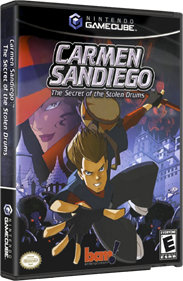 Carmen Sandiego: The Secret of the Stolen Drums - Box - 3D Image