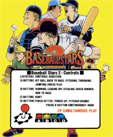 Baseball Stars 2 - Arcade - Controls Information Image