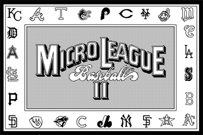 MicroLeague Baseball II - Screenshot - Game Title Image