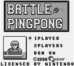 Battle Pingpong - Screenshot - Game Title Image