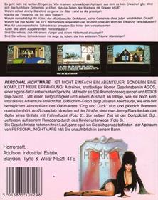 Personal Nightmare - Box - Back Image