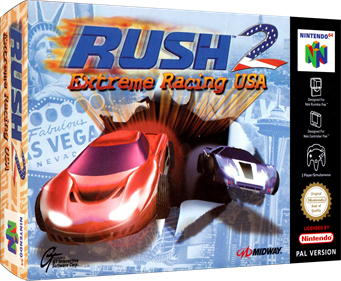 Rush 2: Extreme Racing USA - Box - 3D Image