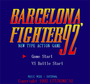 Barcelona Fighter '92 - Screenshot - Game Title Image