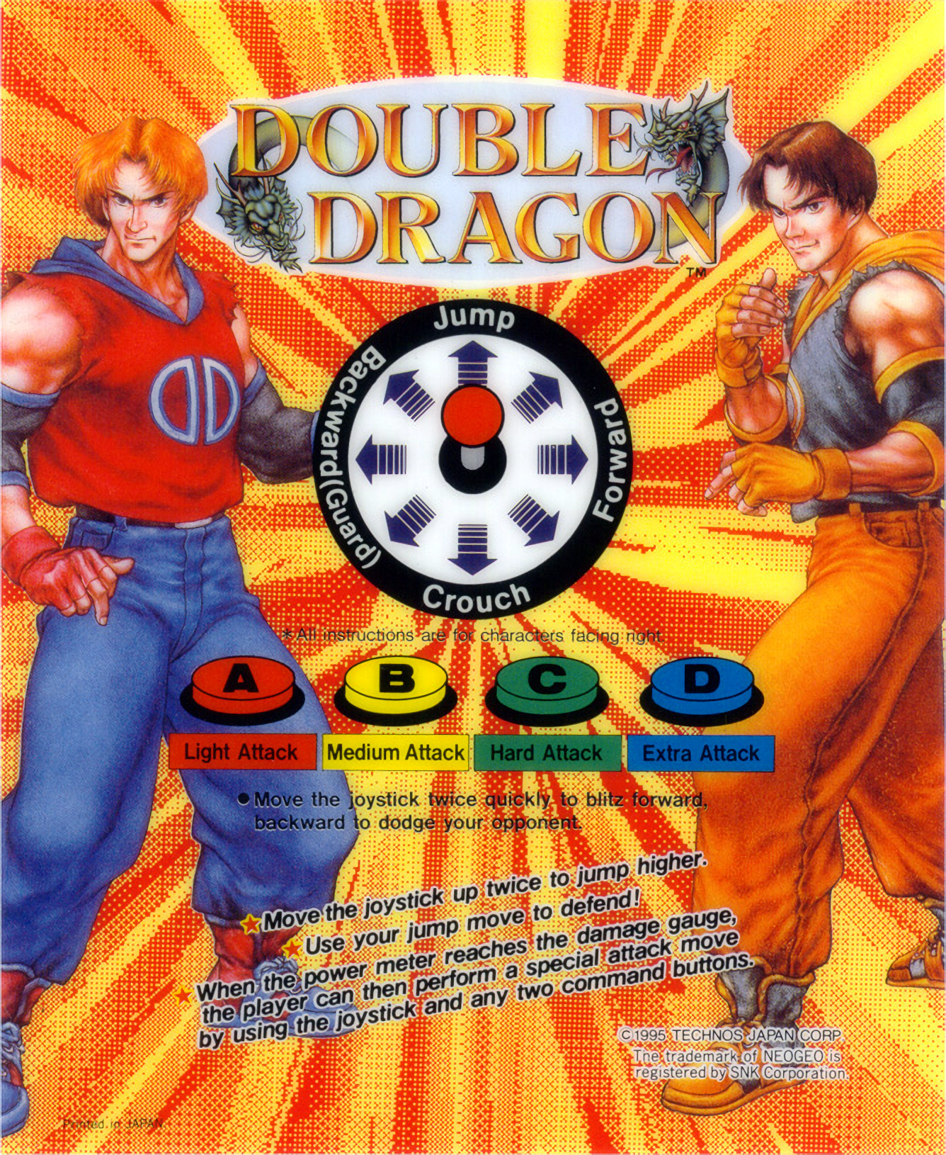 Double Dragon (NeoGeo) Fighting Game - Art Gallery