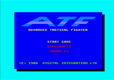 ATF: Advanced Tactical Fighter - Screenshot - Game Select Image