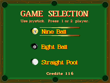 9-Ball Shootout - Screenshot - Game Select Image