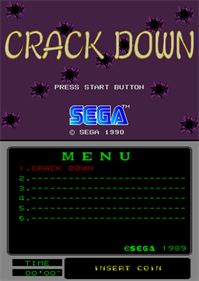 Crack Down (Mega-Tech) - Screenshot - Game Title Image