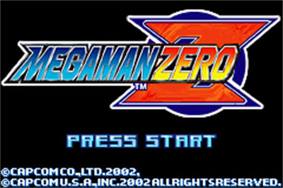Mega Man Zero - Screenshot - Game Title Image