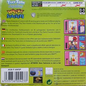 Tiny Toon Adventures: Wacky Stackers - Box - Back Image