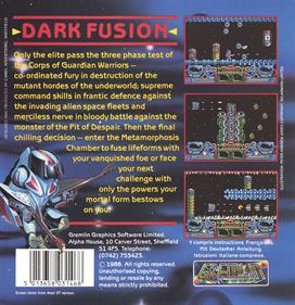 Dark Fusion - Box - Back Image