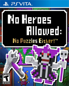 No Heroes Allowed: No Puzzles Either! - Box - Front Image