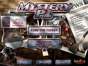 Mystery P.I.: The Lottery Ticket - Screenshot - Game Title Image