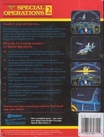 Wing Commander II: Vengeance of the Kilrathi: Special Operations 2 - Box - Back Image