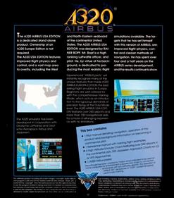 A320 Airbus: Edition USA - Box - Back Image