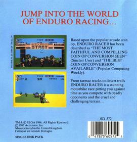 Enduro Racer - Box - Back Image
