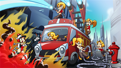 Mighty Switch Force! Hose It Down! - Fanart - Background Image