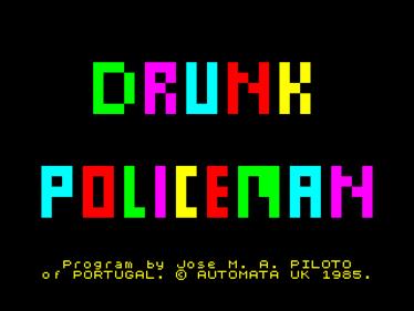 Drunk Policeman - Screenshot - Game Title Image