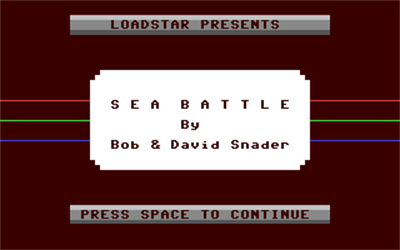 64 Sea Battle - Screenshot - Game Title Image