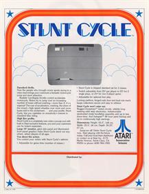 Stunt Cycle - Advertisement Flyer - Back Image