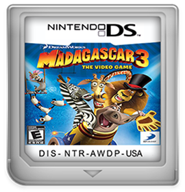 Madagascar 3: The Video Game - Fanart - Cart - Front