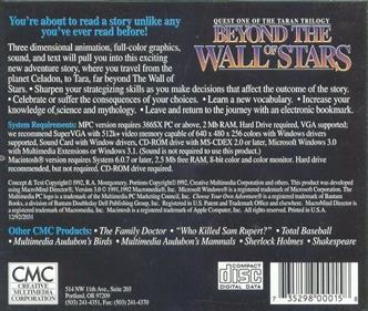 Beyond the Wall of Stars - Box - Back Image