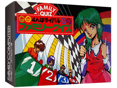Family Quiz 4-nin wa Rival - Box - 3D Image