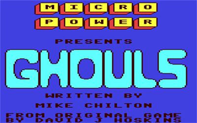 Ghouls - Screenshot - Game Title Image