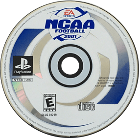 NCAA Football 2001 - Disc Image