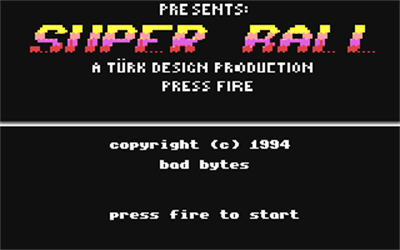 Super Ball (Bad Bytes) - Screenshot - Game Title Image