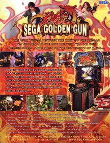 Sega Golden Gun - Advertisement Flyer - Back Image
