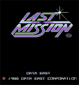 Last Mission - Screenshot - Game Title Image