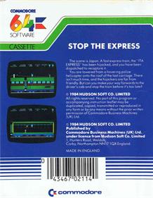 Stop the Express - Box - Back Image