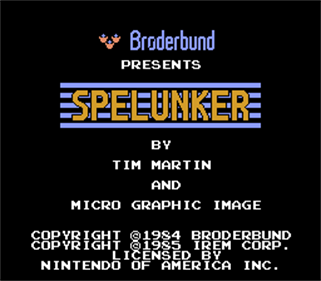 Spelunker - Screenshot - Game Title Image