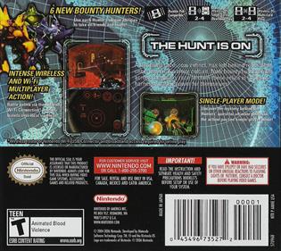 Metroid Prime: Hunters - Box - Back Image