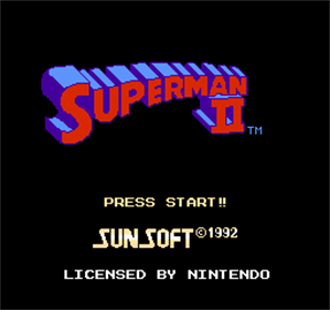 Superman II - Screenshot - Game Title Image