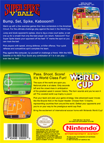 Super Spike V'Ball / Nintendo World Cup - Fanart - Box - Back