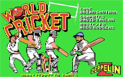 World Cricket - Screenshot - Game Title Image