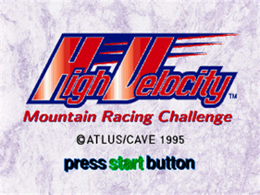 High Velocity: Mountain Racing Challenge - Screenshot - Game Title Image