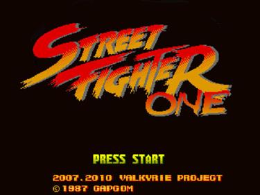 Street Fighter One - Screenshot - Game Title Image